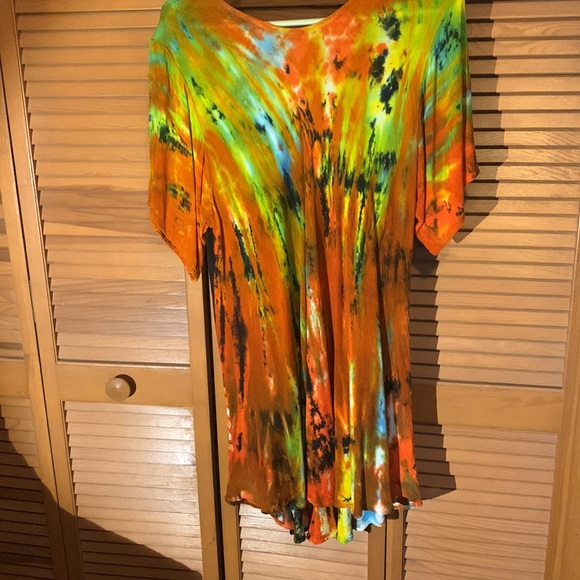 Colorful Gauze Dress - Picture 4 of 9